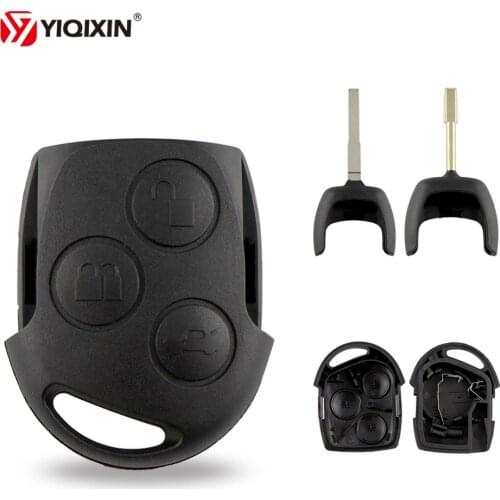 YIQIXIN 3 Button Remote Car Key Shell For Ford Mondeo Focus 2 3 Festiva Fiesta Transit Key Remote Case With FO21 HU101 Blade