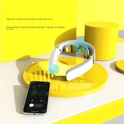 Best Hands Free Neck Massager Smart Stimulation Rechargeable Neck Care Pain Relief Relax Use in Office Car