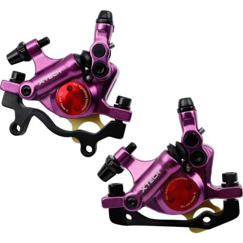 ZOOM Mechanical Disc Brake Hydraulic Clamp Folding Bicycle Ultralight Line Pulling Caliper Mountain Bike Parts