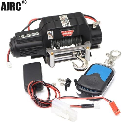 RC Metal Automatic Double Motor Simulated Winch For 1/10 RC Crawler Car Axial SCX10 TRAXXAS TRX4 RC4WD D90 D110 TF2 Tamiya CC01