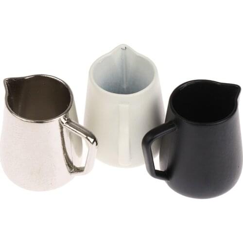 Dollhouse Miniature Metal Coffee Pot Miniature Dollhouse Kitchen Cooking Untensil Accessories Toy