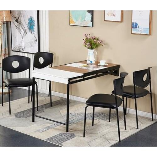 Multifunctional wall mounted folding dining table