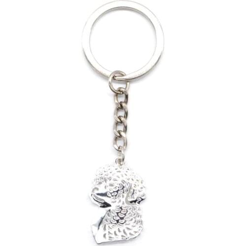 Jewelry Portuguese Water Pendant Key Chains Metal Pet Dog Key Chains For Men