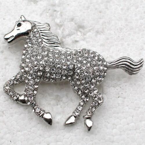 Wholesale Horse Rhinestone Pin brooches C101847