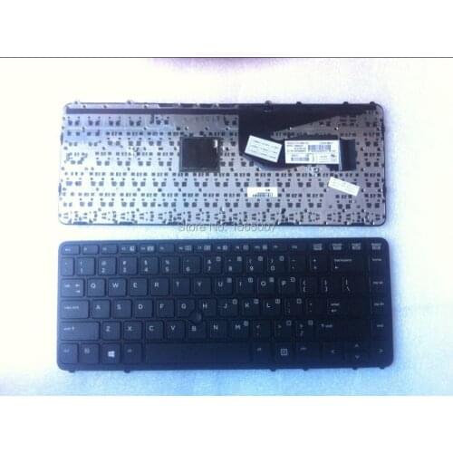 Genuine original laptop US keyboard for HP EliteBook 840 G1 845 G1 855 G1 850 G1 US with black frame with fingers 736658-001