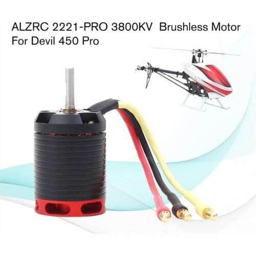 Original ALZRC-Devil 450 Pro Helicopter Parts Brushless Motor 2221-PRO 3800KV BL2221-PRO with High Quality Spare RC Parts