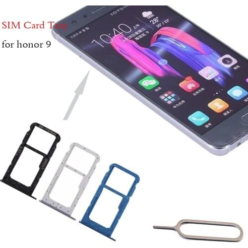 Original sim card slot For Huawei Honor 9 Dual SIM Micro SD Card Tray Holder for huawei honor9 Replacement repair parts