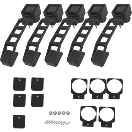 Front/Rear Driver/Passenger Side Tailgate Door Handles for Jeep Wrangler JK 2007-2017 4 Door