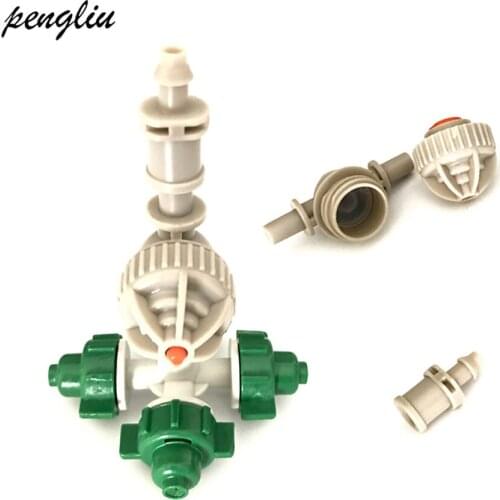 20Pcs Fogger Sprayer With 4/7 mm Hose Greenhouse Humidification Automatic Irrigation Equipment Gardening Sprinkler IT221