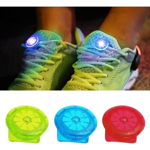 Mini Round Shoes Clip LED Light Night Running Cycling Sport Bright Warning Lamp