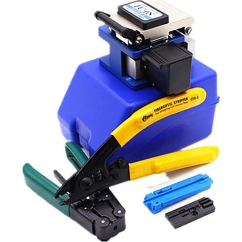 Fiber Optical Cleaver Tool Kit Cutter FTTH FC-6S High Precision +2 Allen Wrench +Stripping +CFS-2 + Fiber Cold Splicing Tool