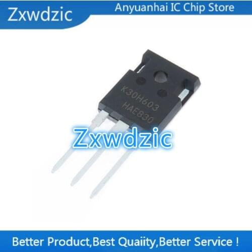 Zxwdzic 10pcs new imported original IKW30N60H3 K30H603 TO-247 IGBT welding machine inverter special tube 600V 30A