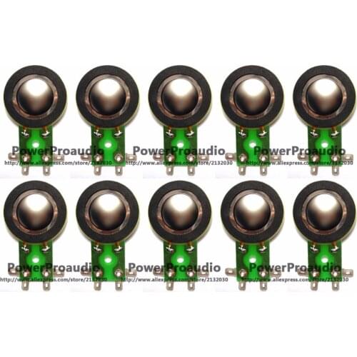 10pcs Diaphragm Horn Tweeter for TAPCO, MACKIE THUMP 6912, 6925 , 8 ohm - Titanium