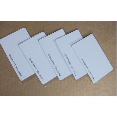 200pcs/lot RFID ID-EM4100 smart card (0.8mm) for Access Control System