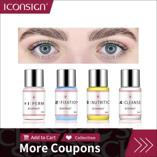 5 Bottles/lot #1/2/3/4 Lotion Lashes Lifting Professional Cilia Lift Perm Set Beauty Make Up Tools Suitable Salon