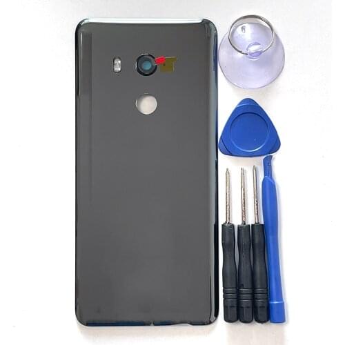 6.0'' Original For HTC U11+ Battery Cover Camera Frame Lens Back Case For HTC U11 Plus htc_2q4d100 Rear Door Housing Flash