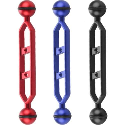 7inches CNC Aluminum Alloy Bracket Stand with Ball Head for Diving Lights Lightweight Extension Arm for Photography Stabilizer