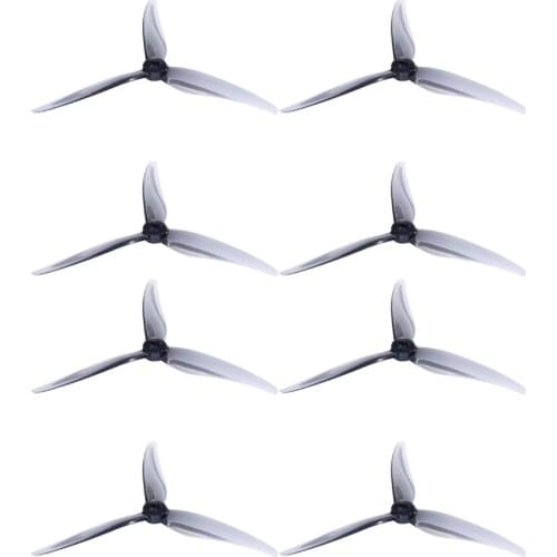 8PCS Gemfan Hurricane SL 5125 5.1inch 3 Paddle with 1.5/2mm Mounting Hole FPV Freestyle Propeller for RC Drone FPV Racing Drone