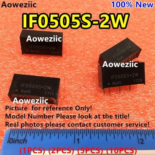 Aoweziic (1PCS) (2PCS) (5PCS) (10PCS) IF0505S-2W New Original SIP4 Input: 5V Regulate Output: 5V 0.4A DC-DC 3kV Voltage Isolate
