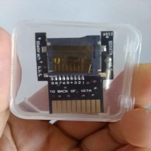 BlackFor PSVita game card micro SD/TF card adapter SD2Vita for PS Vita with box