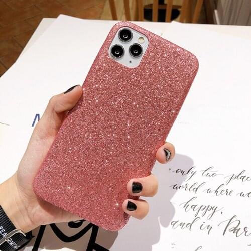 Glitter powder Sequin leather mobile phone case For iphone 12 Mini 11 SE2020 pro XS MAX X XR 7 8 6 6S plus Pu Leather cover