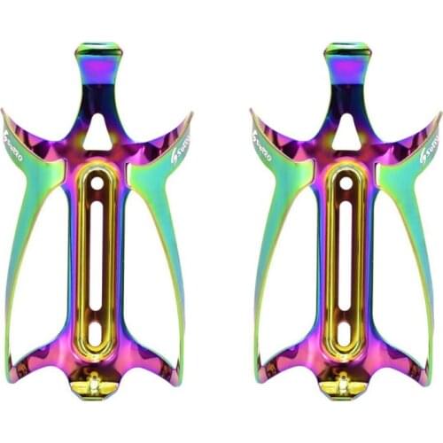 Water Bottle Holder Aluminum Alloy Colorful Bicycle Water Bottle Cage for All Types of Bikes, Fits Most Road Cycling MTB