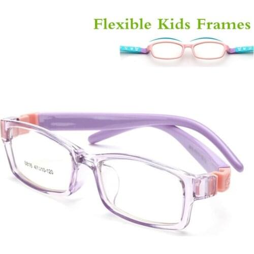 Myopia Kids Frames Optical Eyewear Detachable Rubber Leg Kid Glasses Eyeglasses for Children No Screw Safe TR Food Grade