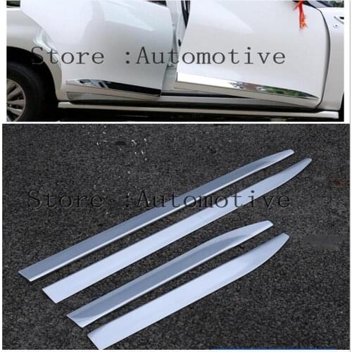 For Nissan PATROL Y62 2010-2018 for Infiniti QX56 QX80 ABS Chrome Door Body Mouldings Protection Liner Garnish Cover Trims