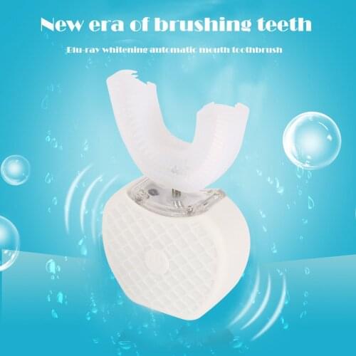360 Degree Automatic Sonic Electric Toothbrush Silicone Ultrasonic Electronic Tooth Brush USB Rechargeable Teeth Cleaner