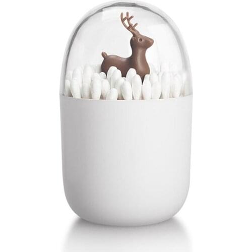 Creative Table Decoration Toothpicks Holder Cotton Swab Box Cotton Bud Holder Case Home Decor Plastic Storage Box Organizer