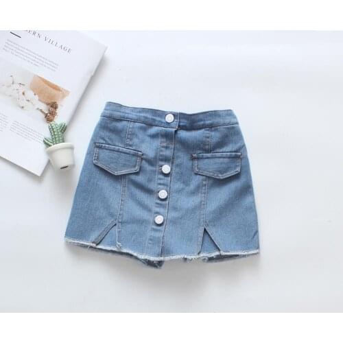 DIIMUU Summer Infants Child Girls Clothes Denim Short Pants Elastic Waist Clothing Kids Baby Girl Fashion Skirtspants