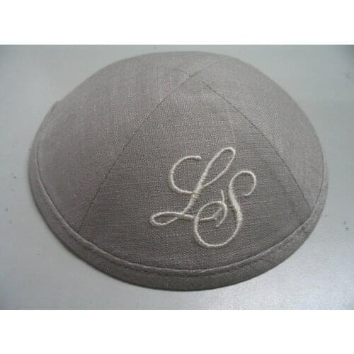 LINEN DELUXE JEWISH KIPPAH YARMULKE KIPPOT, PERSONALIZED UNDER ENQUIRY