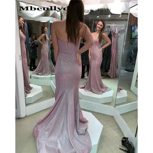 Mbcullyd Strapless Mermaid Prom Dresses Long 2020 Black Girls Formal robe de soiree African Formal Evening Gala Dress