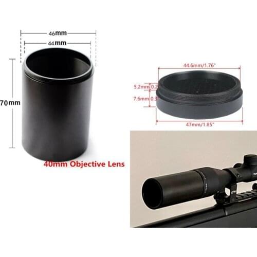 Metal Tactial Sunshade Tube Shade for Rifle scope with 40mm Airsoft Rifle 40mm Anti-reflection Sunshade Protective Cover