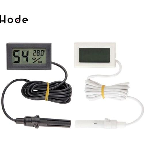 Mini Digital Thermometer Sensor Convenient Hygrometer Gauge Refrigerator Aquarium Monitoring Display Humidity Detector гигрометр