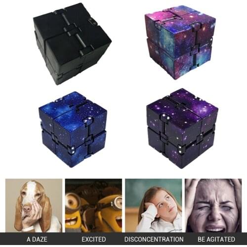 Mini Infinity Blocks Cubes Toys Adult Antistress Infinity Speed Cube Unlimited Kids Cube Magic Stress Relief Cubes Toys Autism