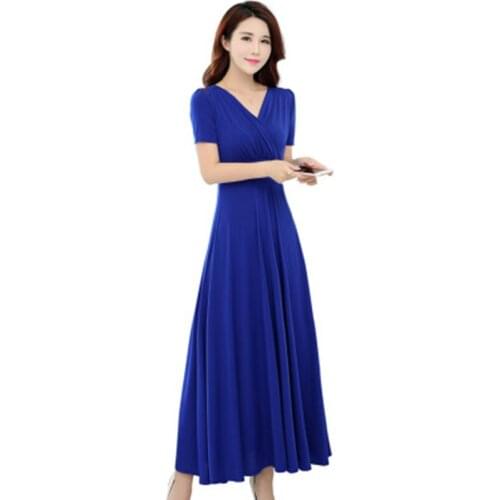 MLUOLANC Solid Summer Dresses