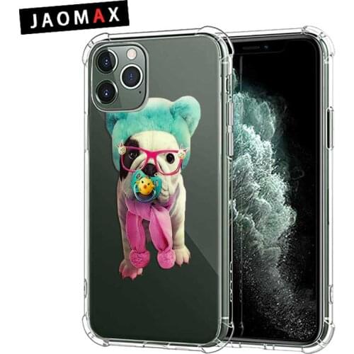 Jaomax Soft Silicon Shockproof French Bulldog Phone Case For iPhone 8 7 6 Plus 11 Pro MAX Xs 5S SE Cover