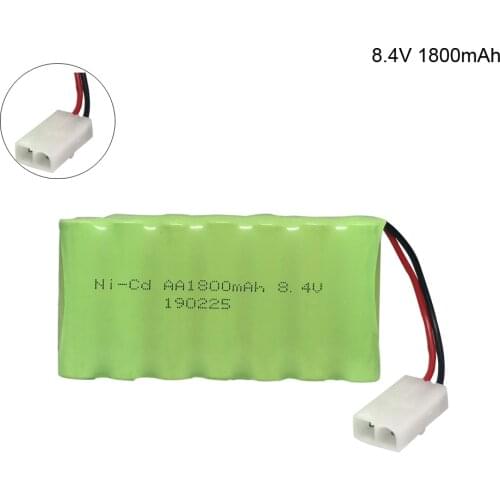 8.4v 1800mah AA NI-MH rechargeable Battery for Electric toys RC car ship robot 8.4 V high capacity nimh battery L6.2-2P plug