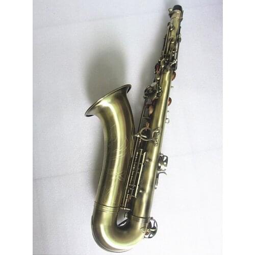 New Arrival Musical Instrument Bb Tenor High Quality Saxophone Brass Body Antique Bronze Sax With Mouthpiece