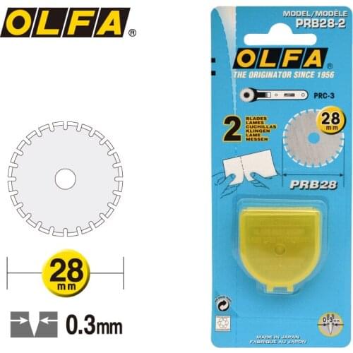 OLFA PRB28-2 Rotary Knife Replacement Blades 28mm Utility Cutter Blades for PRC-3