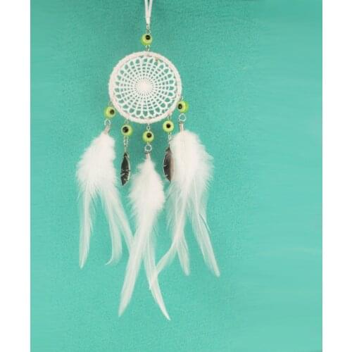 Original Little Dream Catcher Indian Feather Pendant Handmade Home Ornaments