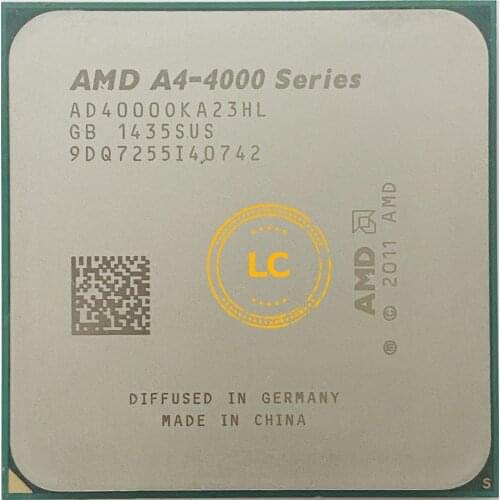 AMD A4-Series A4-4000 A4 4000 3.0 GHz Dual-Core CPU AD4000OKA23HL Socket FM2