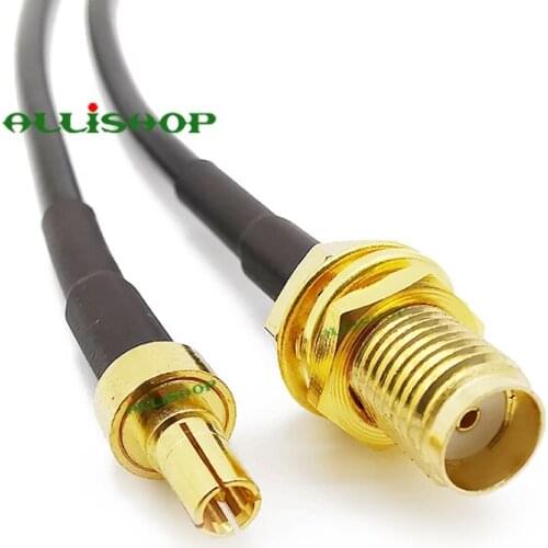 SMA Female to CRC9 Male Plug Straight Gold Plated Connector RF Coax Adapter Pigtail Extension Cable RG174 Cable 2/5/8/10M