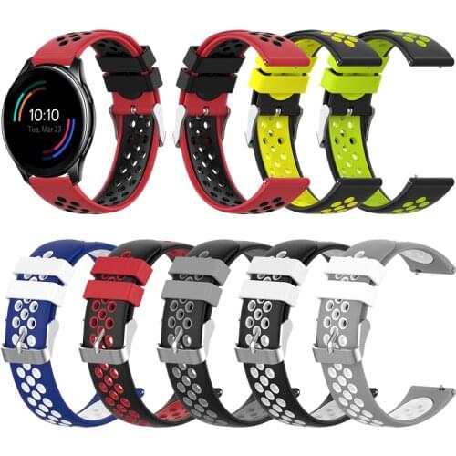Colorful Sports Silicone Strap For Oneplus Watch Smartwatch Wriststrap OnePlus Watch Replacement Bracelet Watchband Accessories