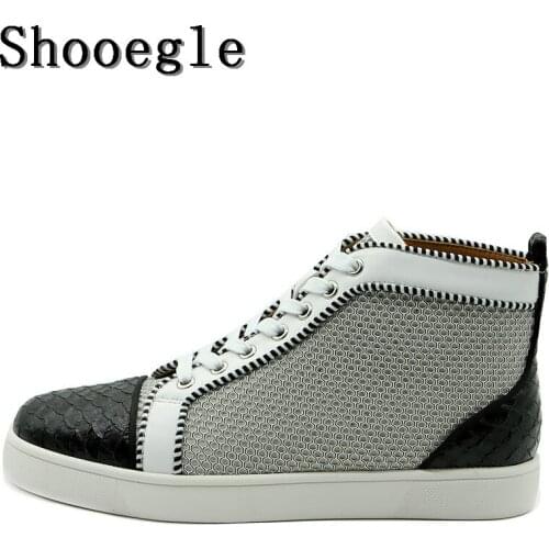 SHOOEGLE Mens Breathable Sneakers