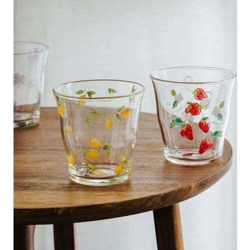 Cups Terrarium Glass Home Water Cup Daisy Tea Milk Cold Drink Household Small Fresh And Heat-Resistant Termiczny