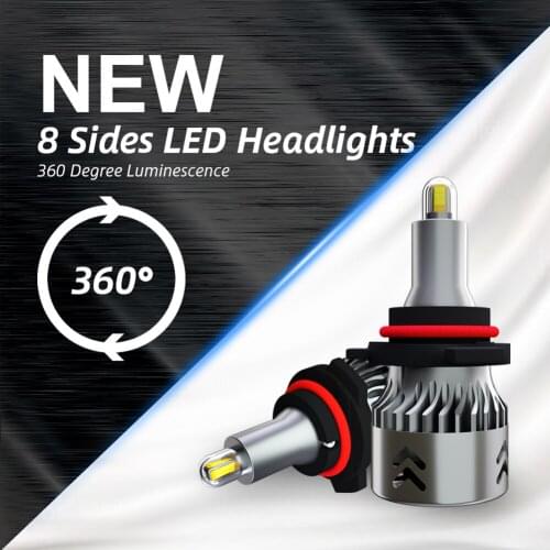 H1 H7 H11 9005 9006 Under Side Mirror Light Puddle Lamp LED Car Headlight Headlamp Bulb 9600LM 6000K CSP Chip 1904