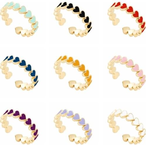 BOAKO Love Heart Enamel 925 Sterling Silver Rings For Women 2021 Trend Anillos Mujer Fashion Jewelry Gifts Anillos Gifts Aneis