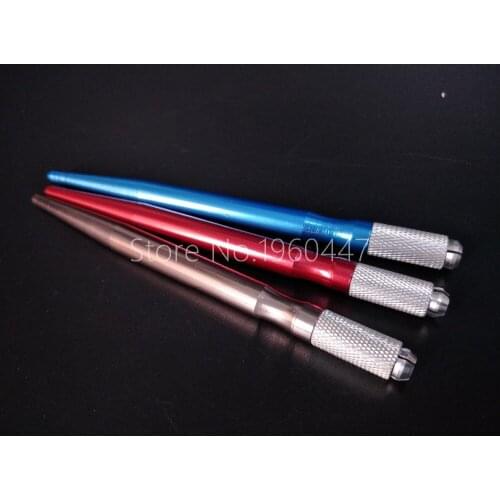 100pcs Eyebrow Microblading Pen Permanent Makeup Eyebrows Lips Embroidery Machine Manual Tattoo Needles